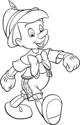Pinocchio Colorear En Liña